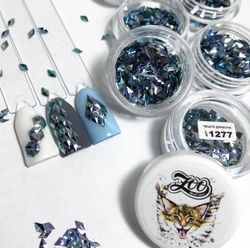 Чешуя дракона 3D ромбики 4 мм, 1277