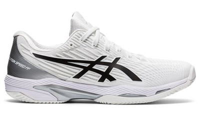 Мужские кроссовки теннисные Asics Solution Speed FF 2 Clay - white/black