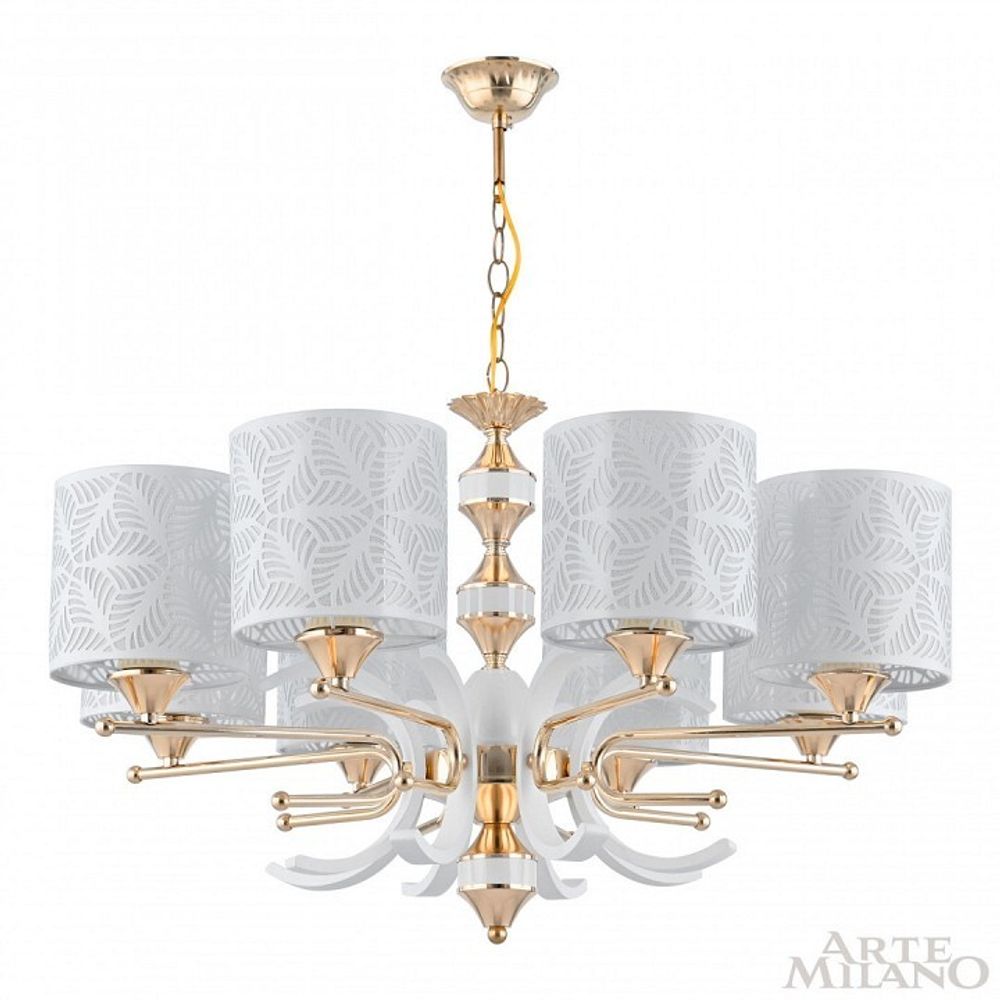 Подвесная люстра Arte Milano Florentia-2097 302097/8 Wh/Gd