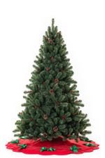 Елка с шишками и ягодами «Новогодняя сказка» (пвх) 240 см / 2.4 м