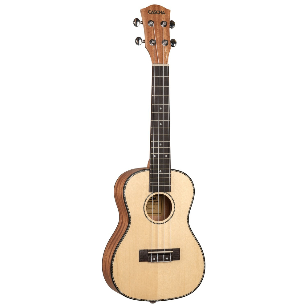 CASCHA HH 2154 Tenor Mahogany Ukulele Set - Solid Top (чехол и 3 медиатора в комплекте)