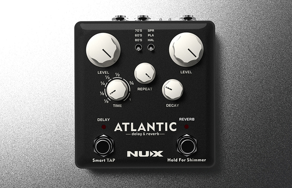 Моделирующая и специальная педаль эффектов Nux NDR-5 Atlantic Delay & Reverb