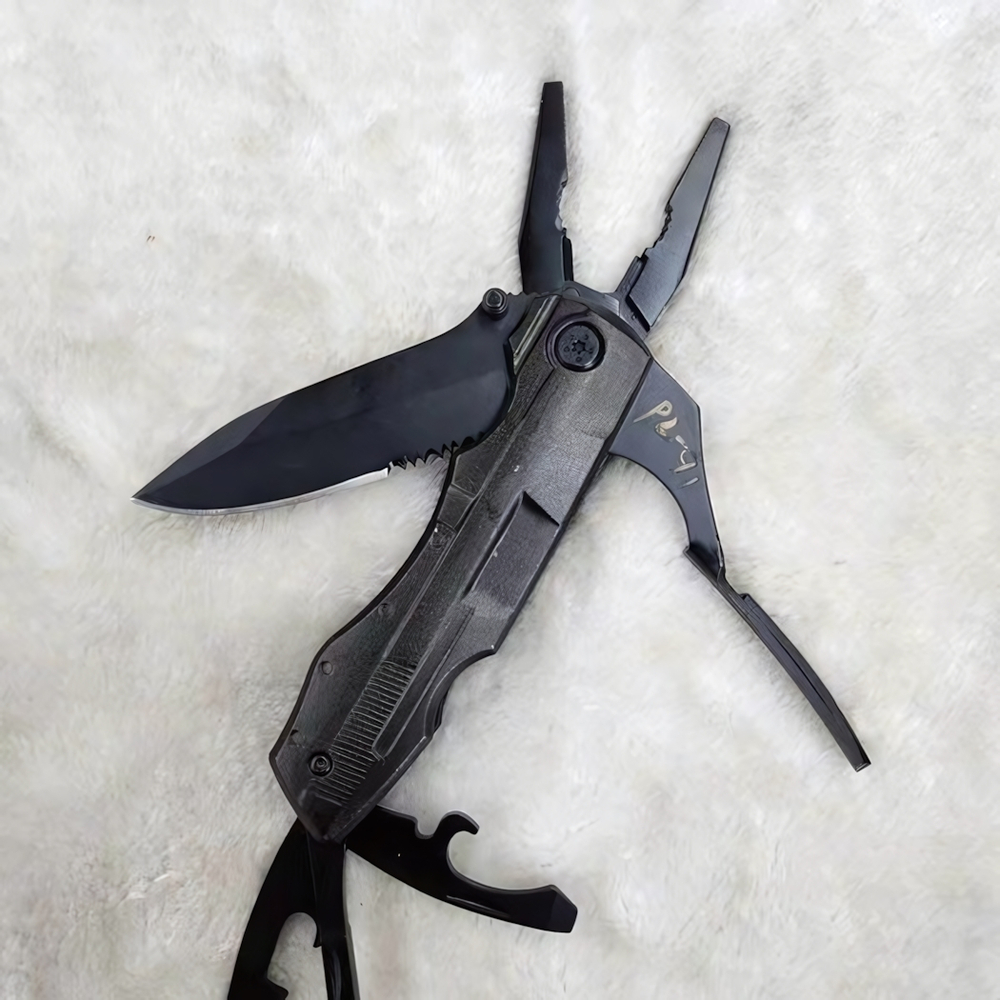 Мультитул на базе пассатижей 6 предметов, 9 бит, 11см P2-41, в чехле