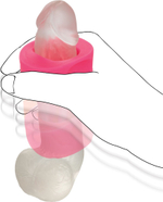 Розовый мастурбатор-бампер из жидкого силикона Filthy Luv (Цвет: розовый)