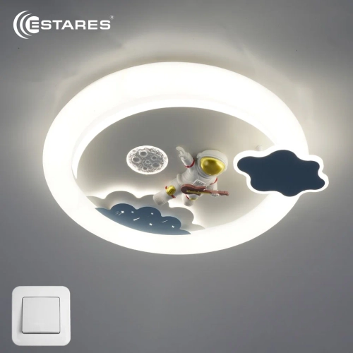 Управляемый светодиодный светильник KIDS SPASE 85W R-ON/OFF-500x85-BLUE/WHITE-220-IP20