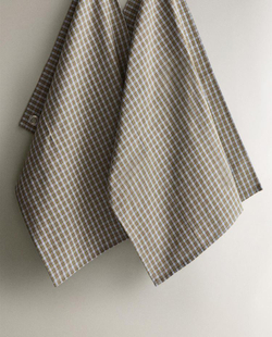 ZARA HOME НАБОР КУХОННЫХ ПОЛОТЕНЕЦ ИЗ ХЛОПКА В КЛЕТКУ (2 ШТ.), СИНИЙ