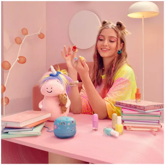 Умная колонка VK Капсула Нео (с часами), черный