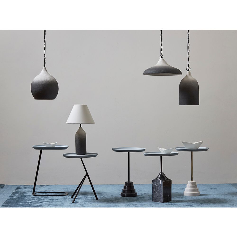 Светильник подвесной Sustainable collection, Ø44х19 см, черный/белый