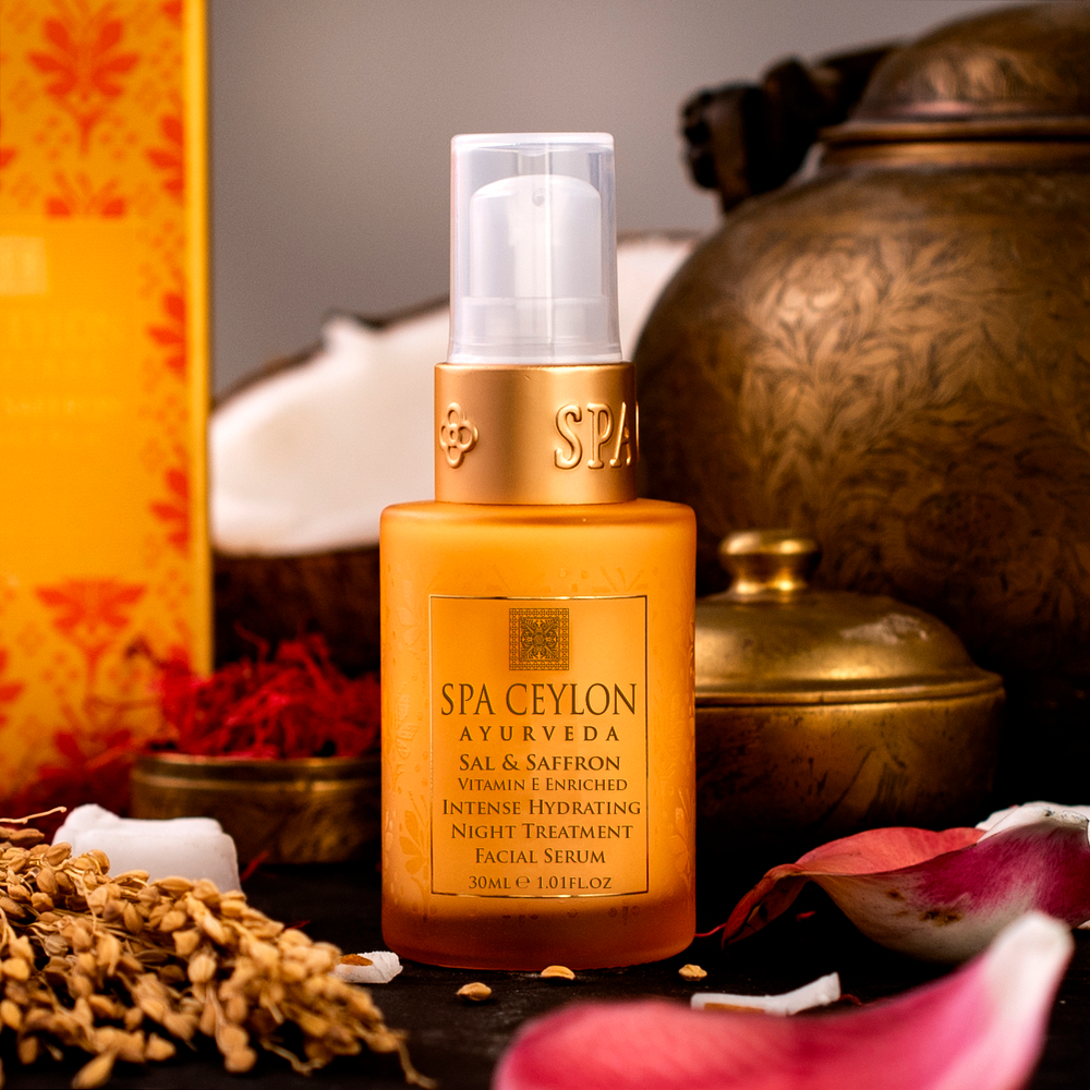 Интенсивная увлажняющая ночная сыворотка для лица "САЛ И ШАФРАН"