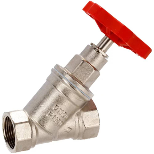 Вентиль ViEiR 3/4" запорно-регулировочный прямоточный GL184