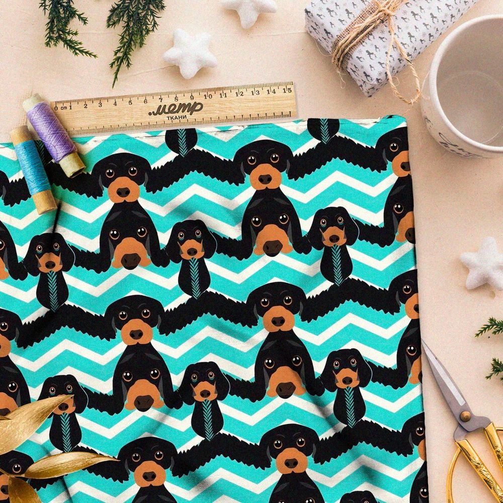 Ткань премиум мембрана собаки в полосках