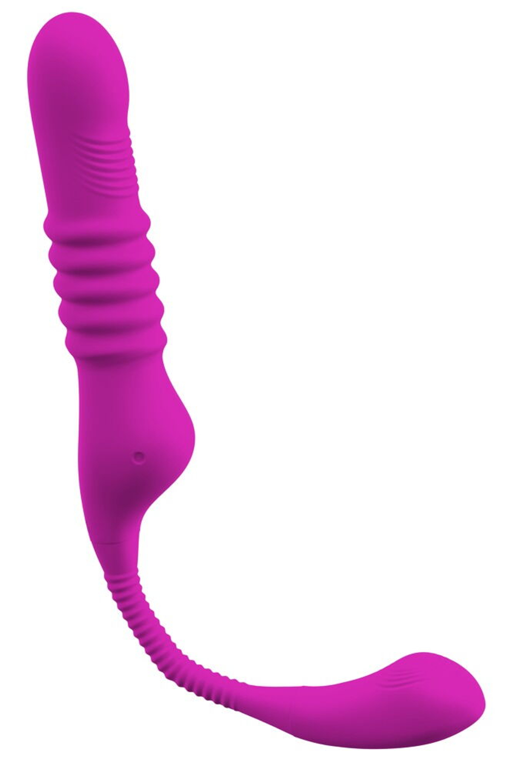 Лиловый вибратор 3 Function Vibrator с функцией фрикций и постукиванием (Цвет: лиловый)