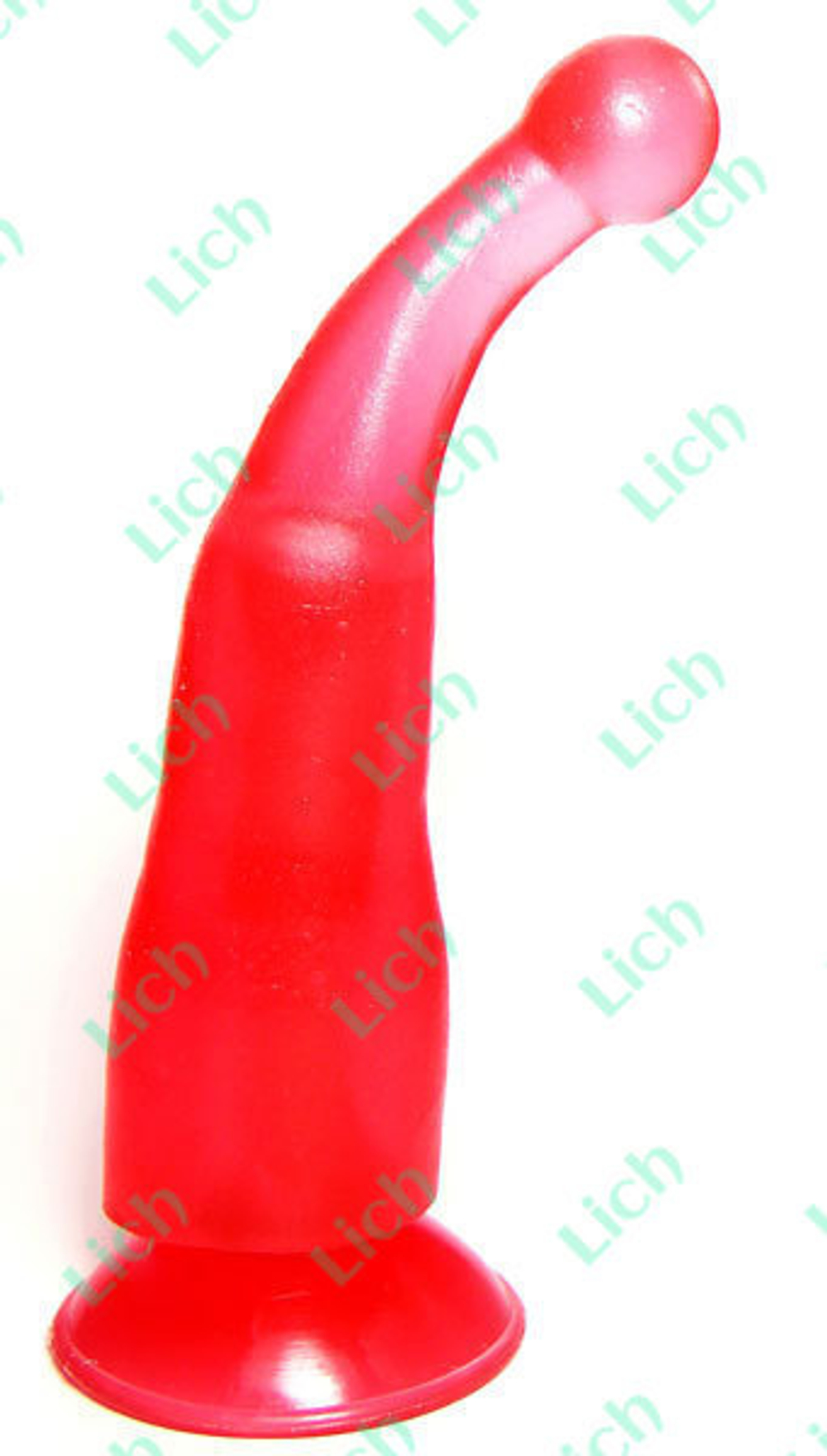 Массажер-стимулятор точки G на присоске розового цвета