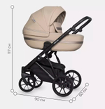 Детская коляска Riko Basic Delta Ecco 2 в 1 11 camel