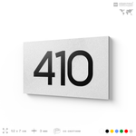 Номер на дверь 410, табличка на дверь для офиса, квартиры, кабинета, аудитории, склада, белая 120х70 мм, Айдентика Технолоджи