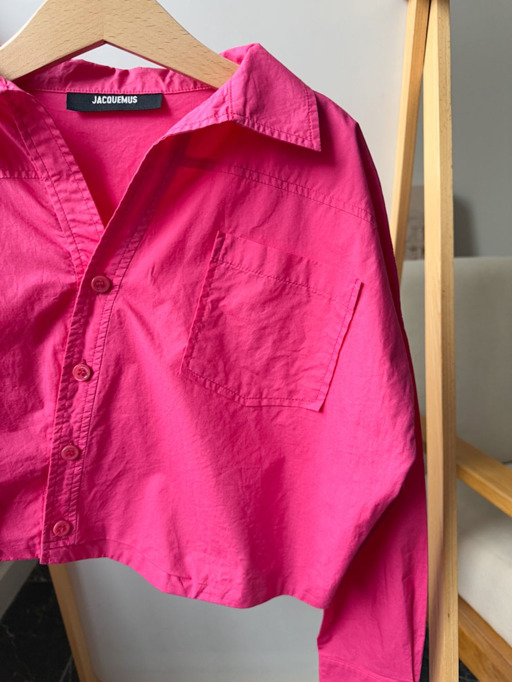 Хлопковая рубашка Jacquemus, 140