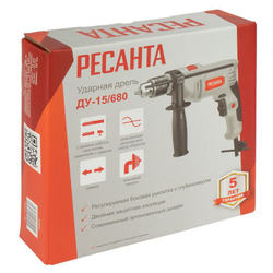 Дрель ударная Ресанта ДУ-15680 680 Вт