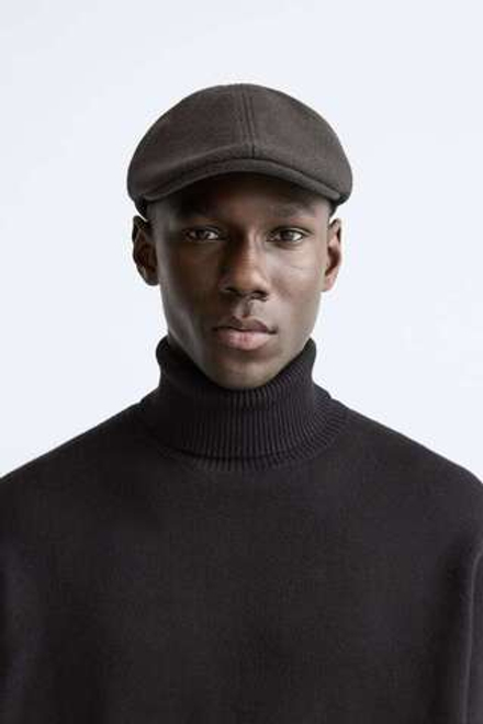 ZARA ПЛОСКАЯ ФЛАНЕЛЕВАЯ КЕПКА, РАЗНОЦВЕТНЫЙ