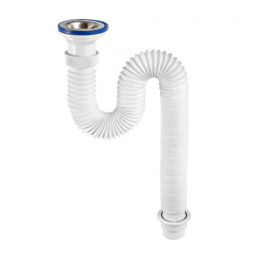 Сифон гофрированный 1 1/2 чашка-70, выпуск 40/50мм удлиненный Акватер