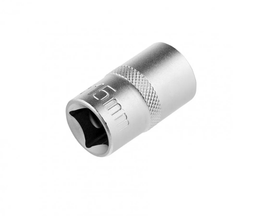 Головка торцевая, 15 мм, двенадцатигранная, CrV, под квадрат 1/2, хромированная Stels 13660