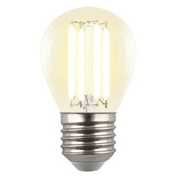 LED-G45-4W-3000K-E27-CL GLY01TR Лампа светодиодная. Форма шар. прозрачная. Серия Яркая A++. Теплый белый свет 3000K. Картон. ТМ Uniel