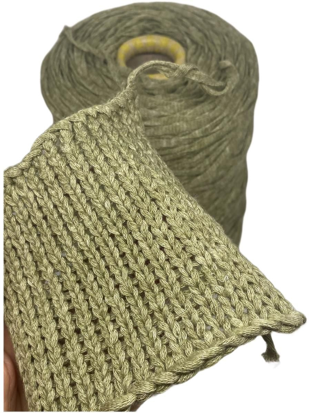 Пряжа для вязания на бобине 480 г (Италия)100% ленточный хлопок 100г-150м.