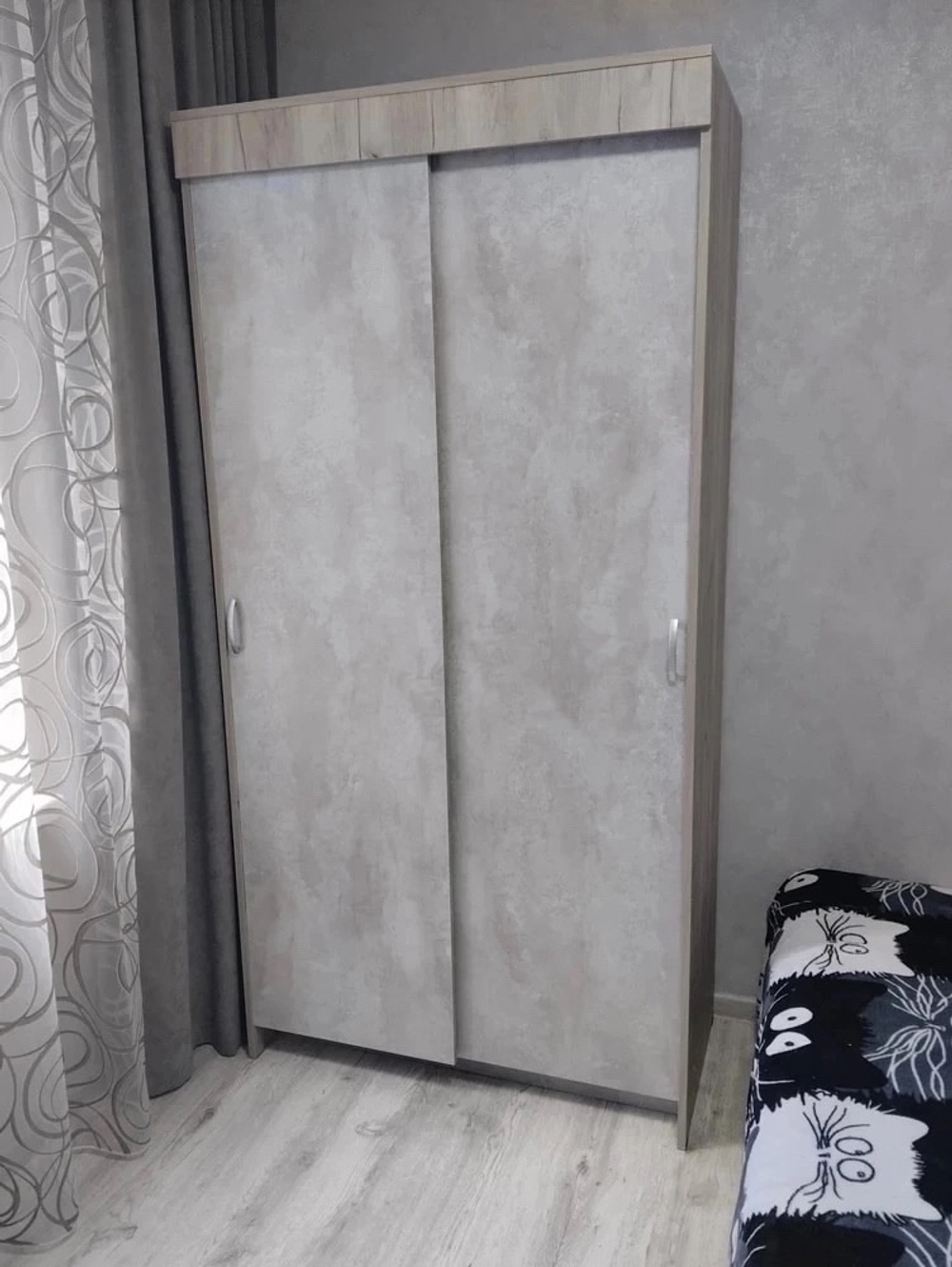 Шкаф-купе Бассо 1,0м Бетонный камень