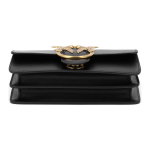 Сумка Pinko Simply Series Simple Rivet Chain Classic Grain Leather Bird Bag Swallow Bag Messenger Bag Shoulder Bag Mini Black Gold, 1P22JJ-Y7SP-Z99Q