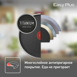 Сковорода с крышкой Tefal Easy Plus 24см 4237924