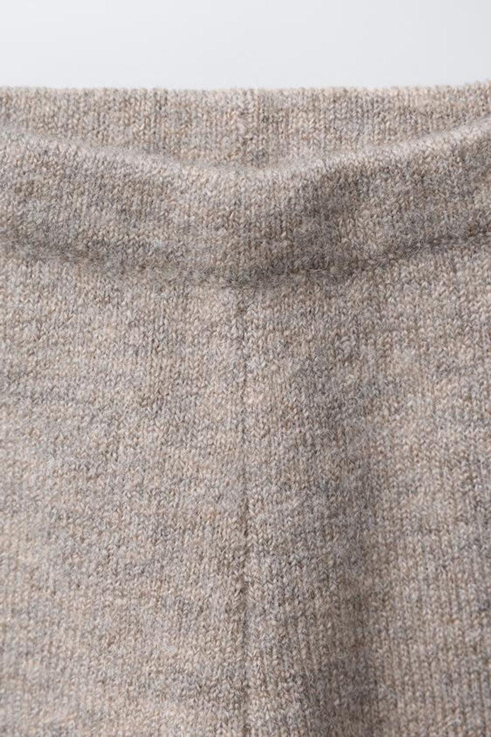 ZARA ТРИКОТАЖНЫЕ БРЮКИ-ДЖОГГЕРЫ, СВЕТЛО-БЕЖЕВЫЙ