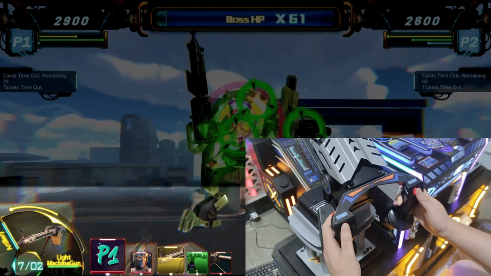 Двойной видео симулятор самолета «Air Combat»