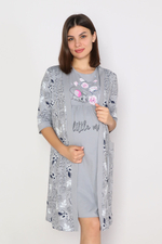 Пижама женская сорочка+халат КЖ 0215-1