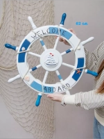 Декор на стену для интерьера "Штурвал" 62 см