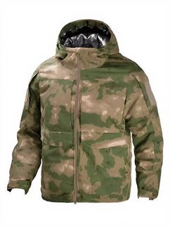 Тактическая зимняя куртка (Бушлат) с фольгой Мох