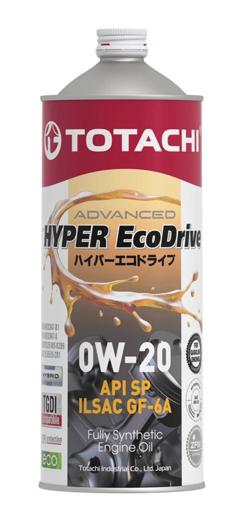 TOTACHI HYPER Ecodrive Fully Synthetic SP/GF-6A 0w20 1л