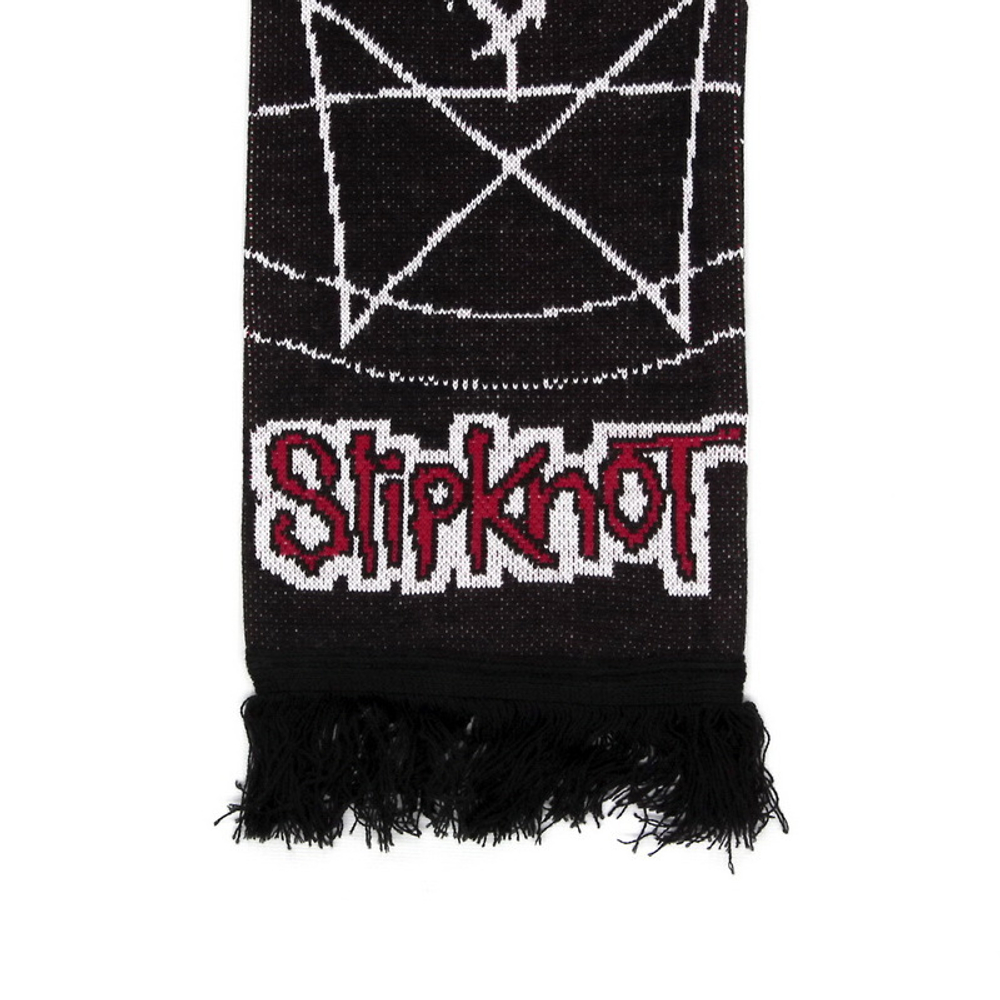 Шарф Slipknot звезда вязаный