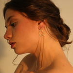 Моносерьга ПТИЦА позолота