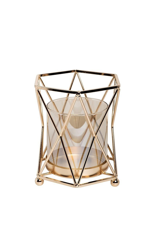 Подсвечник / Подсвечник декоративный / Подсвечник интерьерный / Подсвечник новогодний Garda Decor в металлической подставке