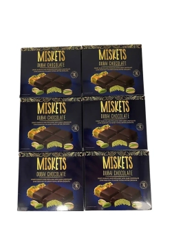 Темный дубайский шоколад фисташковый хрустящий Кадаиф (6шт)