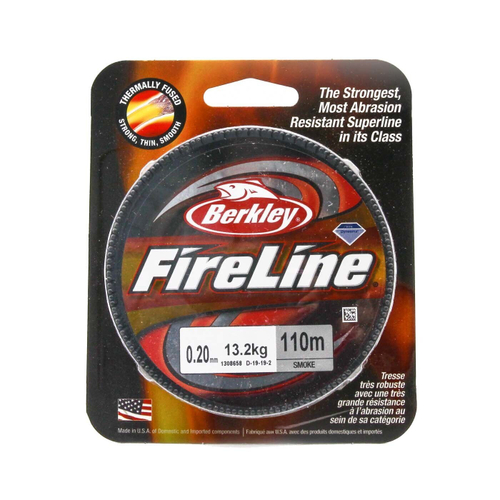 Плетеный шнур Berkley FireLine 110m 0,25mm серый, 1308659