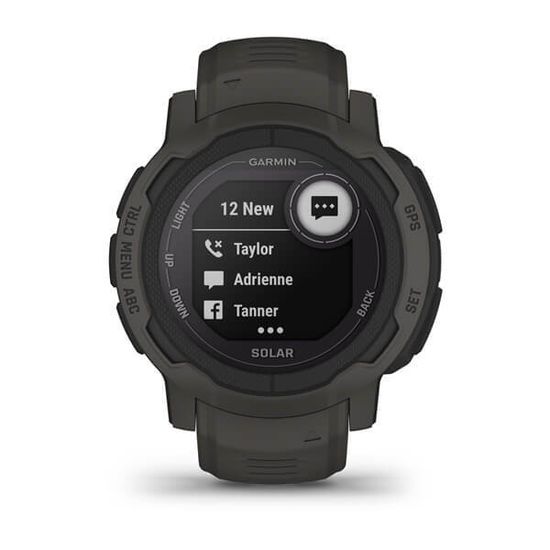 Спортивные прочные часы Garmin Instinct 2, Solar, Graphite, 010-02627-00