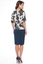 Костюм синий с юбкой DStrend (Акция)