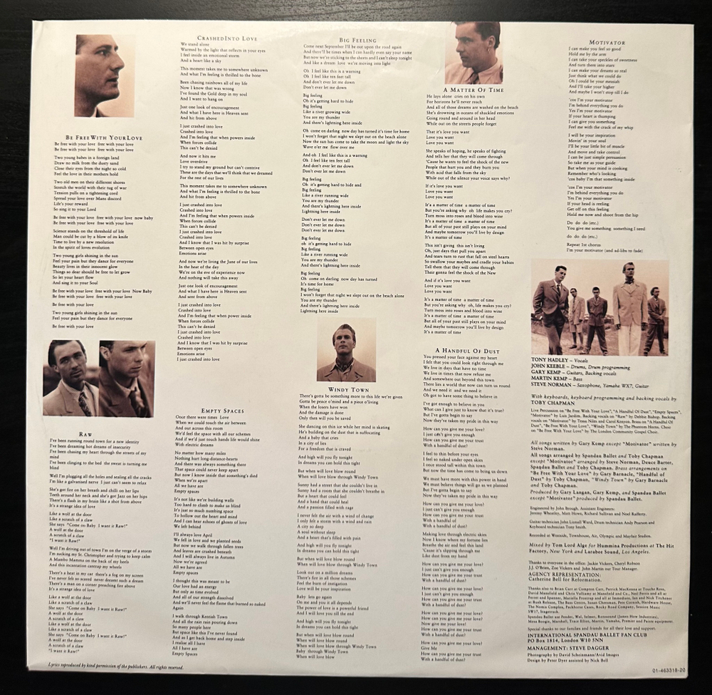 Spandau Ballet - Heart Like A Sky (Голландия 1989г.)