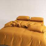 КПБ Однотонный Сатин Элитный на резинке OCER013, Евро, 4 наволочки, простынь 160*200*30