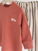 Свитшот и штаны в комплекте для малышей Next N22-636, Кирпичный, Бежевый