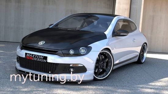 Сплитер переднего бампера R LINE для VW Scirocco III