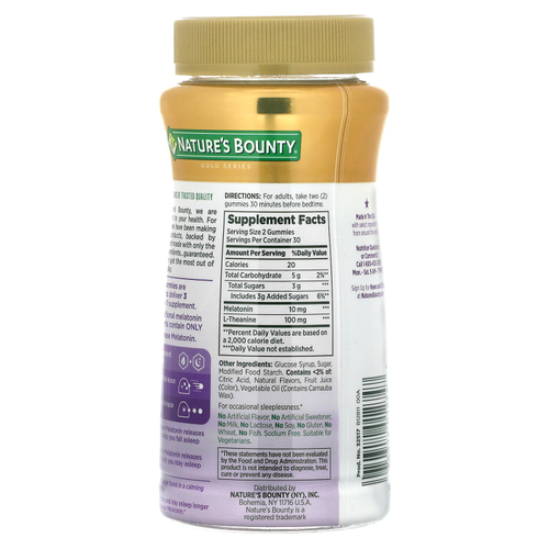 Nature's Bounty, 3 жевательные таблетки для сна, со вкусом голубики, 60 жевательных таблеток