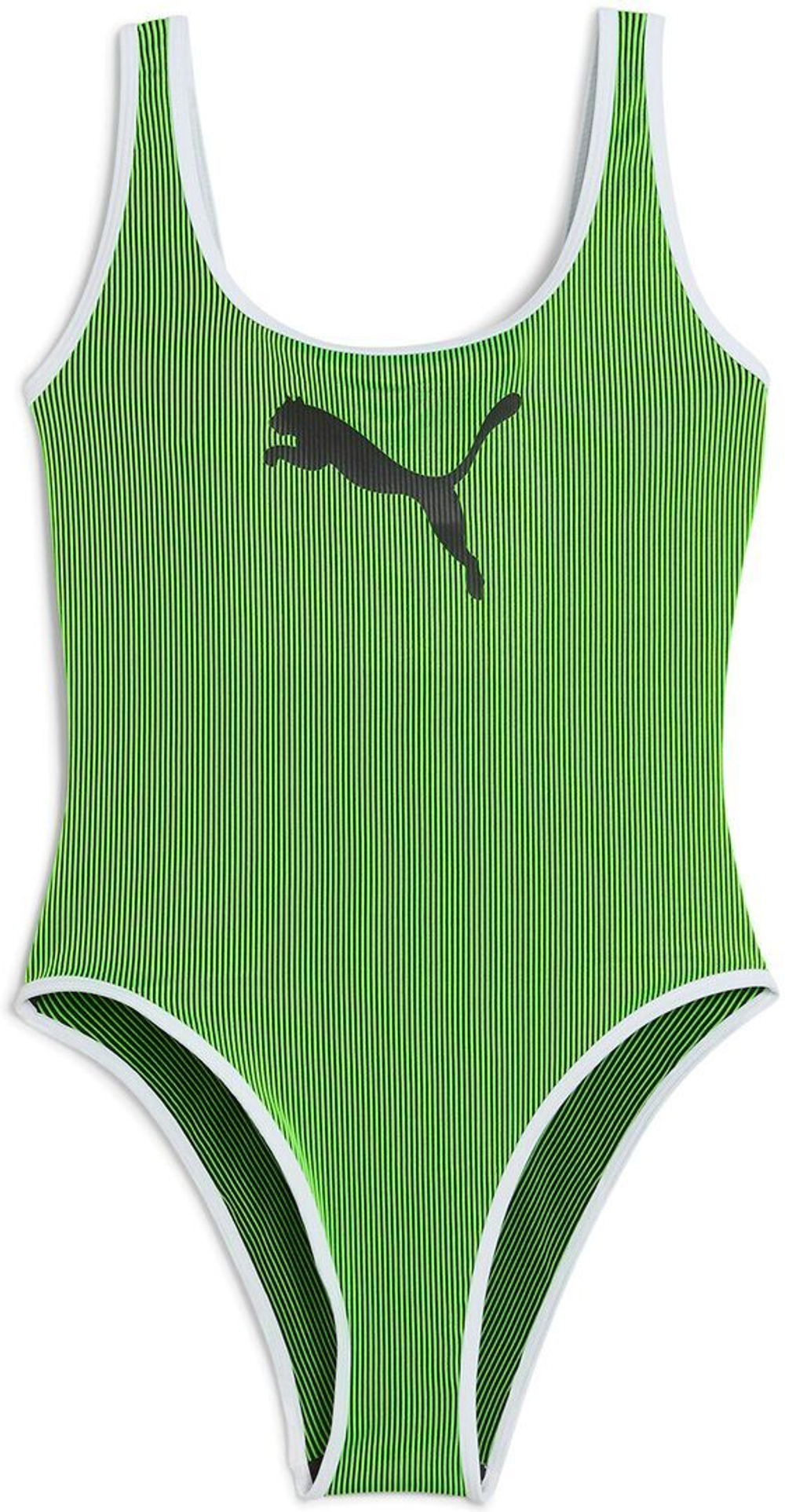 Купальник PUMA SWIM WOMEN CONTOUR RIB SWIMSUIT 1P green