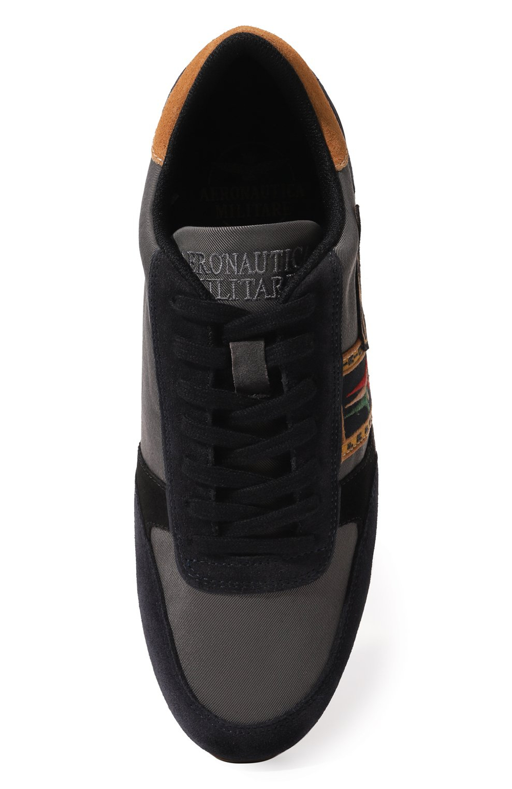 Кроссовки муж. AERONAUTICA 202 серый нашивки