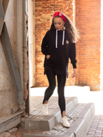 Худи Ваарга женская чёрное "Волколак" без начёса (Сказки тёмной стороны)